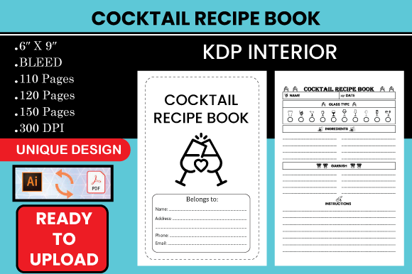 A Comprehensive Evaluation of the Cocktail Recipe Book KDP Interior