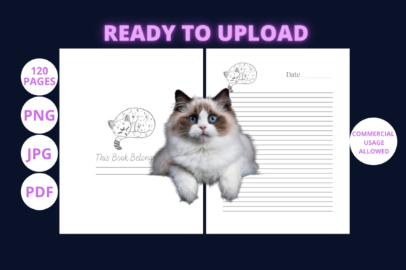 Cats Lover Notebook Interior for Creators and Cat Fans