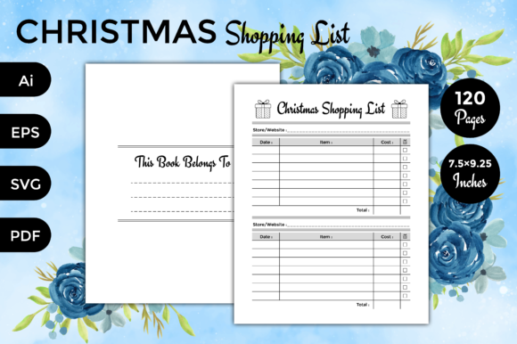 Christmas Shopping List Printable Vol-02: The Professional Planner