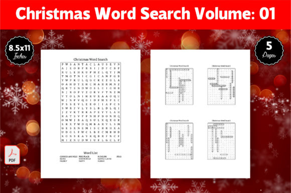 Christmas Word Search Puzzles: A Printable Gift of Festive Fun