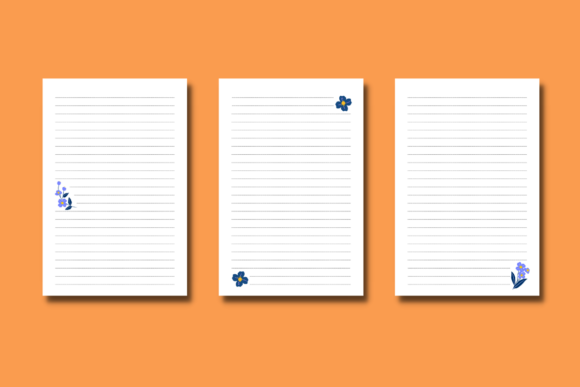 Flower Lined Journal: A Modern Handwritten Font for Creative Projects